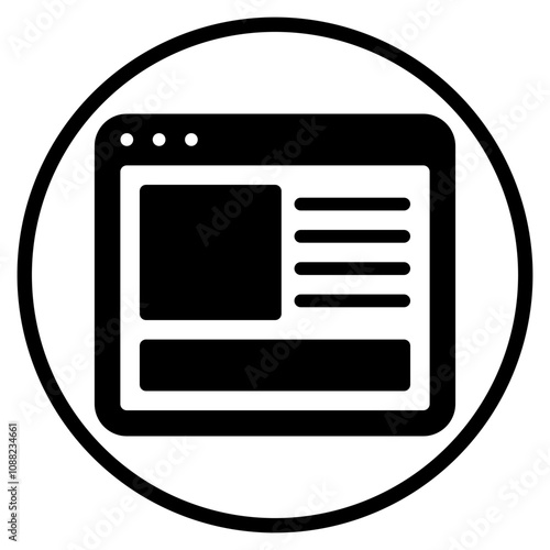 blogging glyph icon