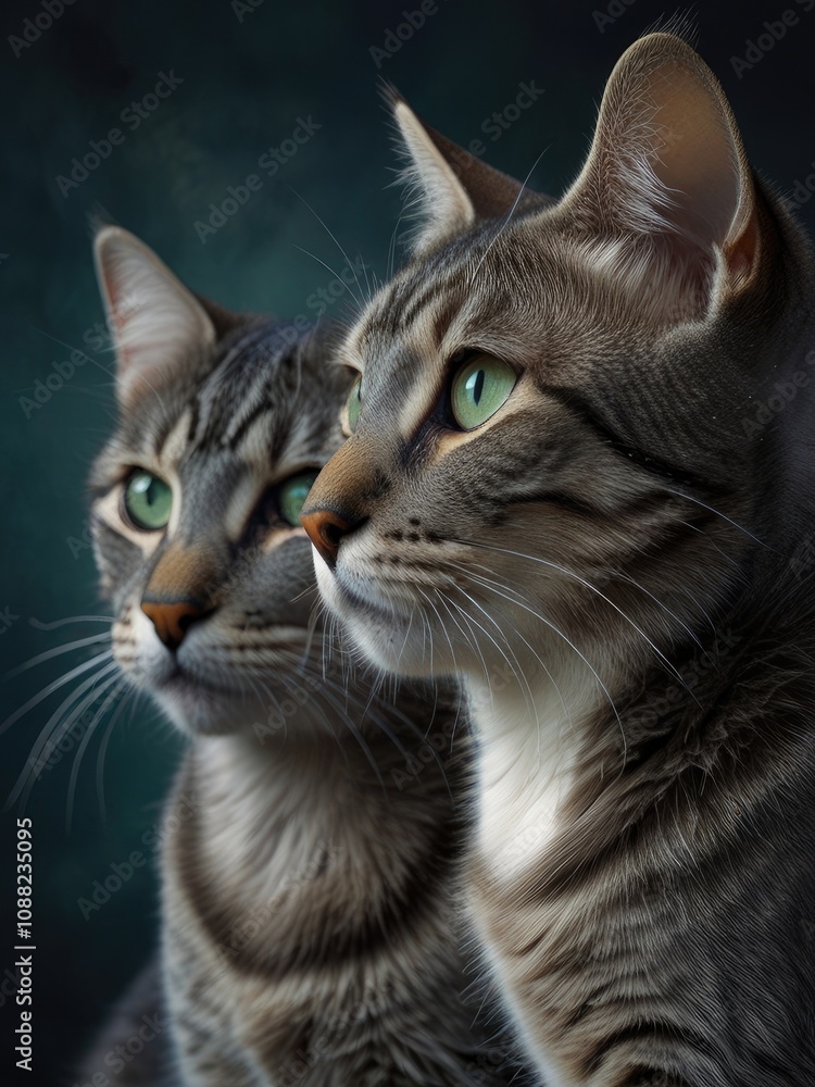 close up of a cat looking up,portrait of a cat with a eyes,portrait of a cat