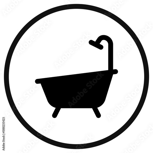 Editable bath tub, bathroom vector icon. Part of a big icon set family. Perfect for web and app interfaces, presentations, infographics, etc