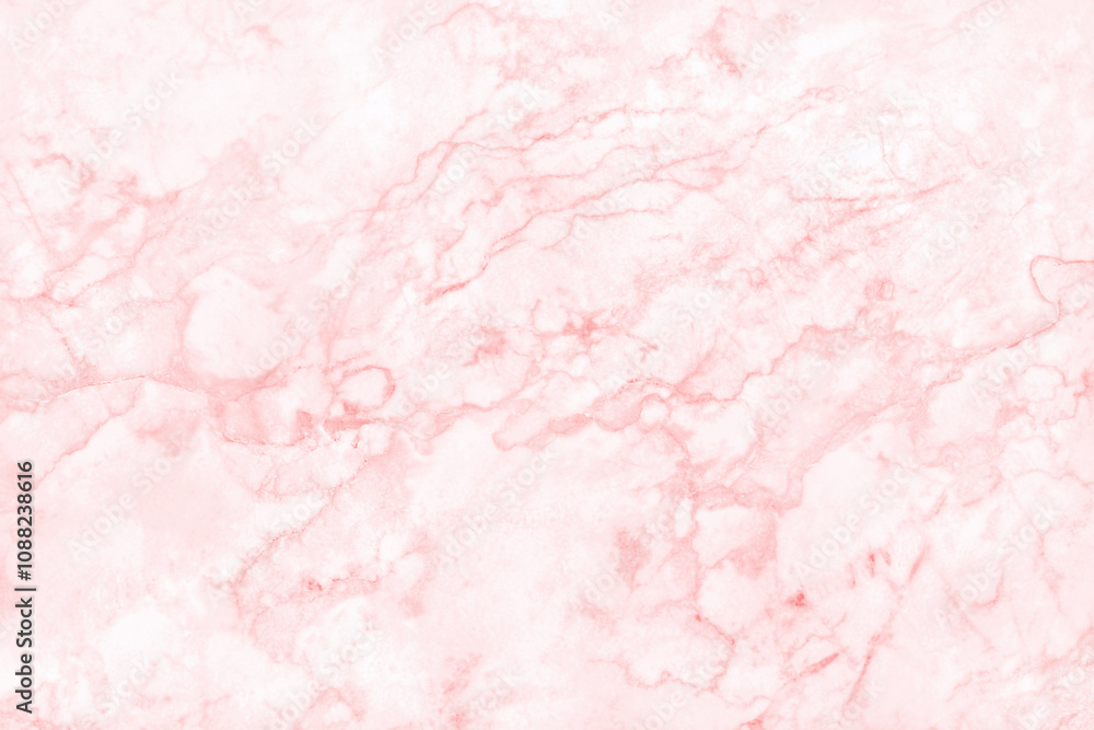 Fototapeta premium Pink background marble wall texture for design art work, seamless pattern of tile stone with bright and luxury.