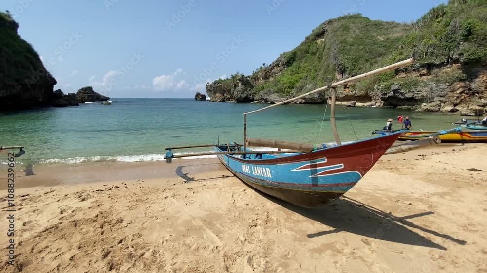 The atmosphere at Ngrenehan Beach, Yogyakarta, Indonesia The atmosphere at Ngrenehan Beach, Yogyakarta, Indonesia