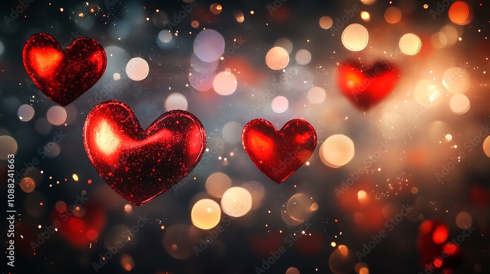 Hearts Valentine's Day Background Hearts Valentine's Day Background