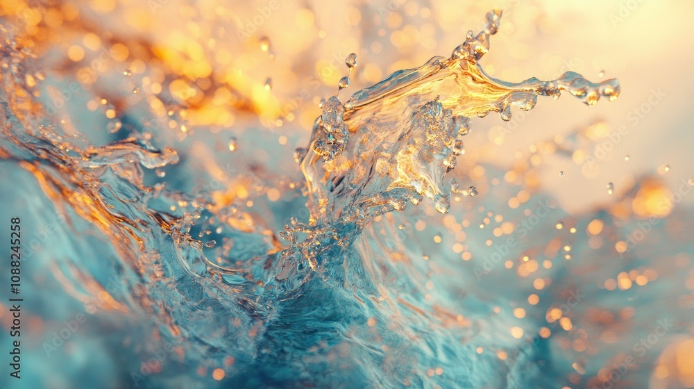 A splash of water, frozen in time with droplets glistening against a soft background, creating a dynamic and refreshing look. A splash of water, frozen in time with droplets glistening against a soft background, creating a dynamic and refreshing look.