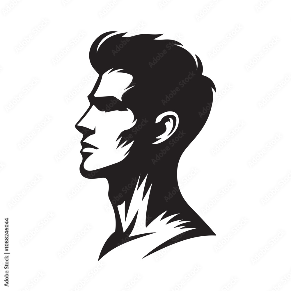 Stylish man Silhouette Profile.eps Stylish man Silhouette Profile.eps