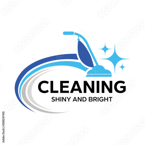 Clean carpet services logo. Washing or cleaning home logo vector illustration isolated on transparent background.