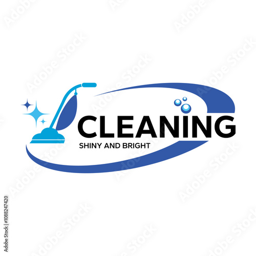 Clean carpet services logo. Washing or cleaning home logo vector illustration isolated on transparent background.