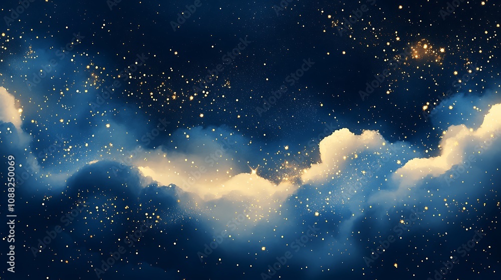 Obraz premium Cosmic Night Sky