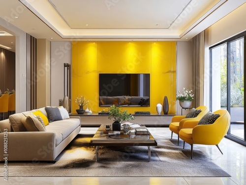 Modern Living Room Design W...