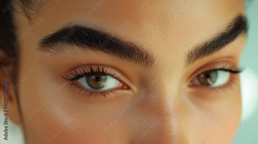 Fototapeta premium Woman's eyes with long eyelashes