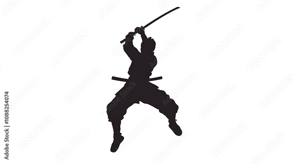 Ninja Silhouettes: A Collection of Combat Poses Ninja Silhouettes: A Collection of Combat Poses