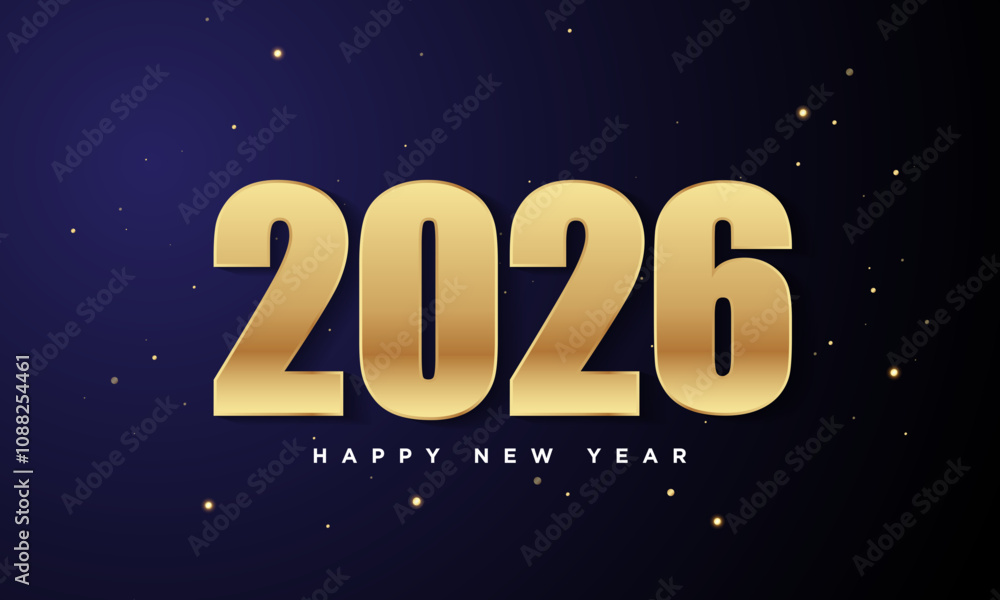 2026 Happy New Year Background Design. 2026 Happy New Year Background Design.