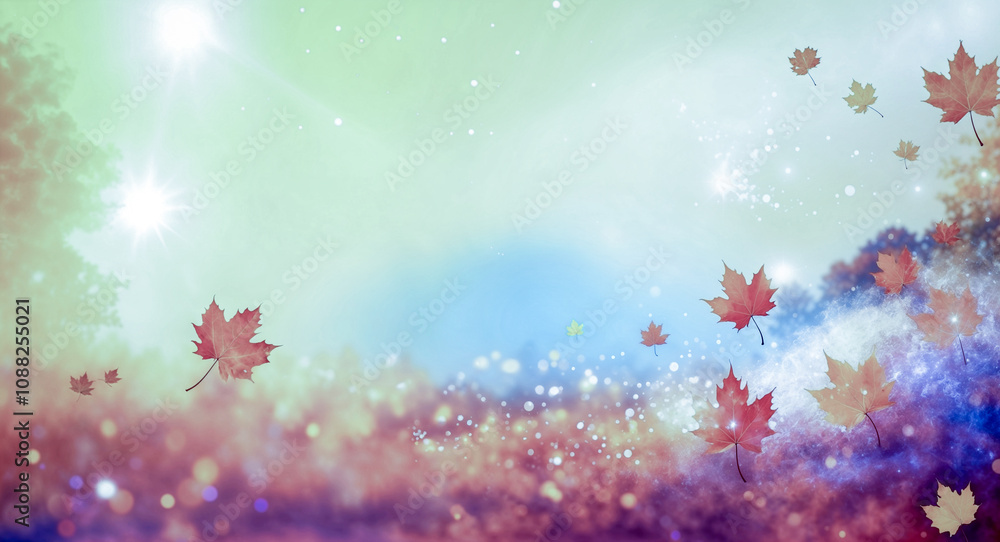 Colorful Fall Leaves Background Colorful Fall Leaves Background