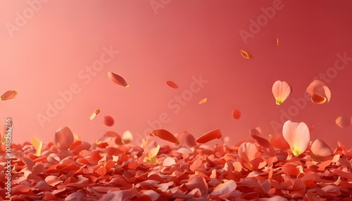 Natural macro shot. Organic petals, outdoor natural lighting, 3D illustration.