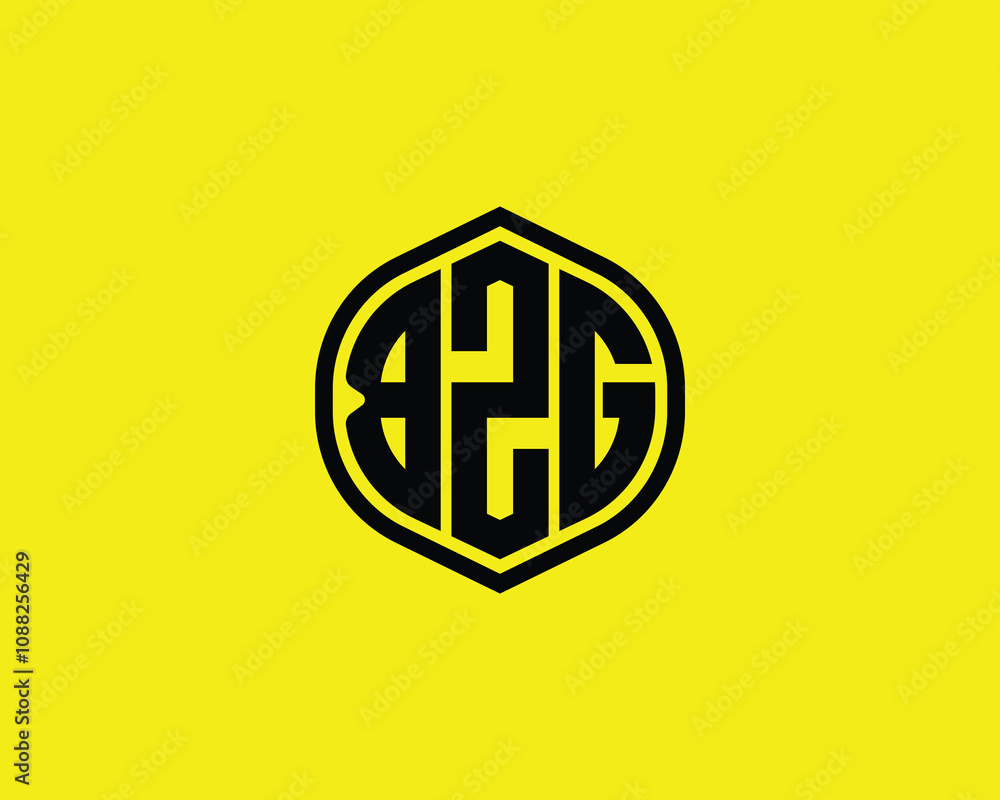 BZG logo design vector template. BZG BZG logo design vector template. BZG
