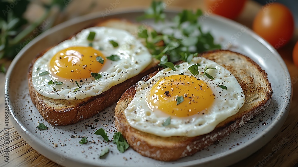 Fried Eggs on Toast: A Delicious Breakfast Recipe Fried Eggs on Toast: A Delicious Breakfast Recipe