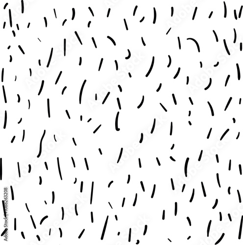 Short thick strokes or lines create texture.