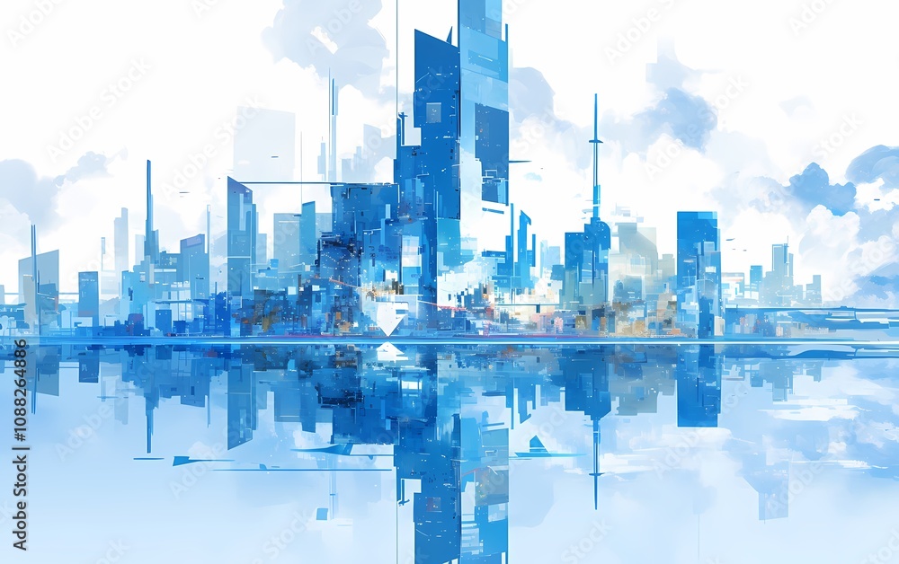 Obraz premium City Reflection