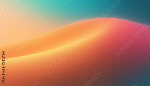 Abstract background, Desert and Desert sand gradient background with light leak and grainy texture.