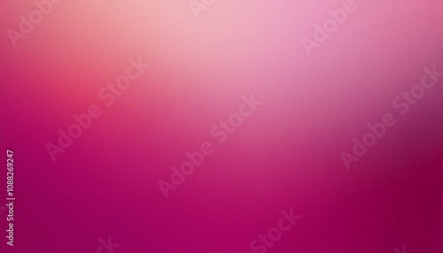 Abstract background, Fandango pink and Fashion fuchsia gradient background with light leak and grainy texture.