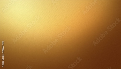 Abstract background, Gold Fusion and Golden brown gradient background with light leak and grainy texture.