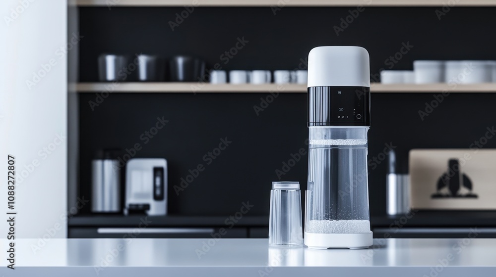 A sophisticated AI-powered smart water purification system for urban use, modern urban environment with integrated filtration and purification technology for clean drinking water A sophisticated AI-powered smart water purification system for urban use, modern urban environment with integrated filtration and purification technology for clean drinking water