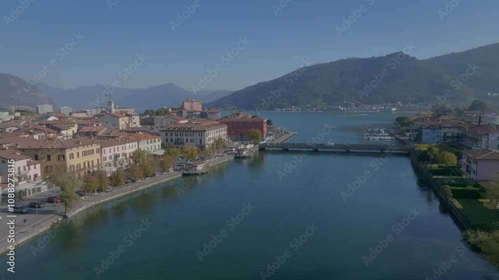 Iseo Lake, Sarnico Bergamo , from Oglio River to the open Lake Iseo Lake, Sarnico Bergamo , from Oglio River to the open Lake