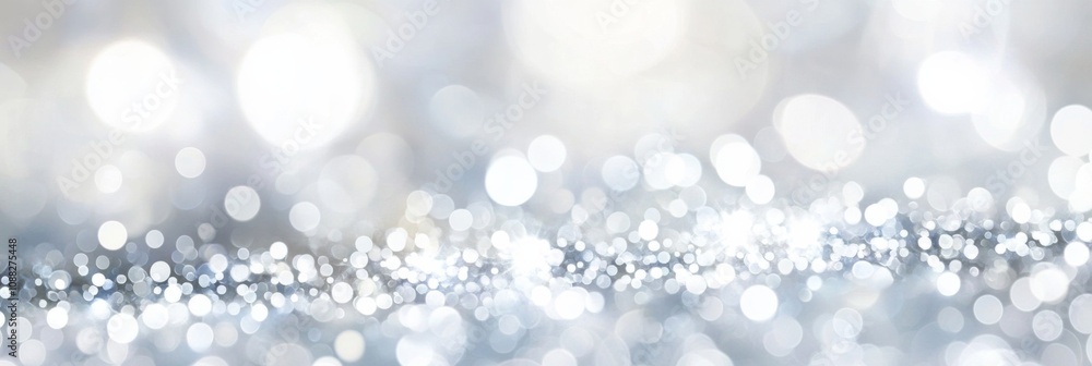 White and Silver Glitter Background with Text Space and Bokeh Blur Circles - Dreamy Soft Focus Wallpaper for Christmas. White and Silver Glitter Background with Text Space and Bokeh Blur Circles - Dreamy Soft Focus Wallpaper for Christmas.