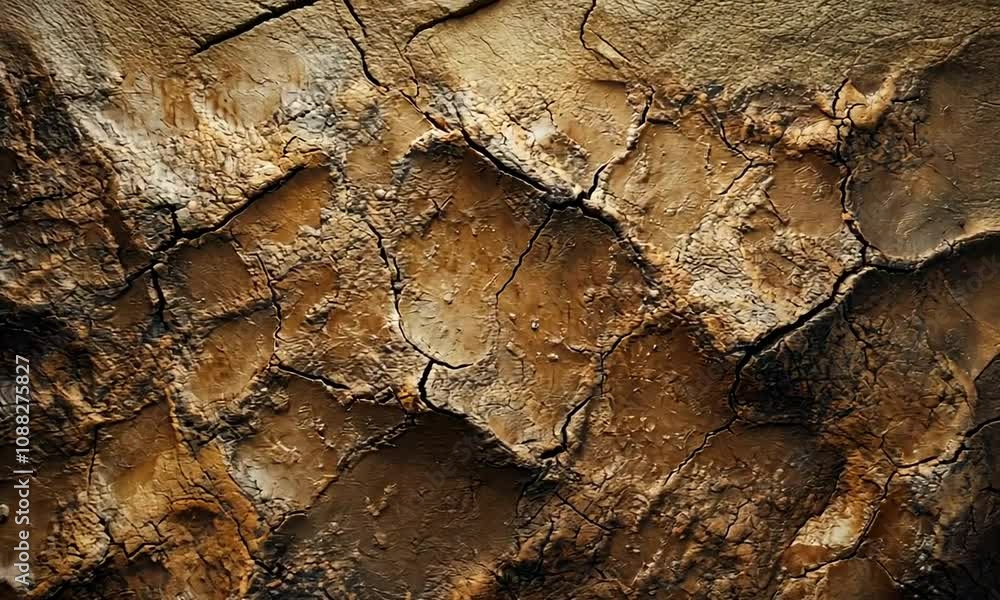 Abstract Cracked Texture Background Animation Loop