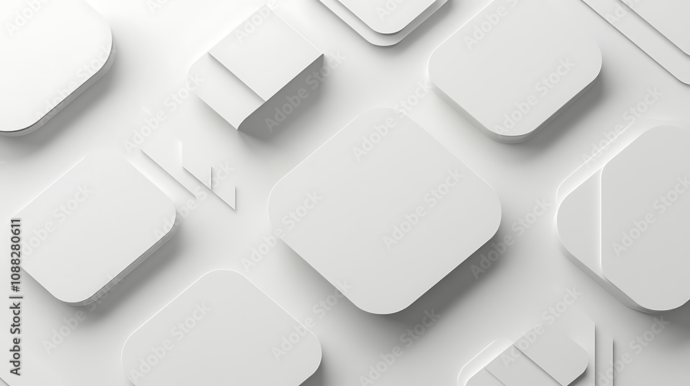 Abstract White Geometric Background Abstract White Geometric Background