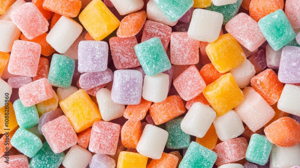 Diabetes Epidemic Concept. Colorful sugar granules create vibrant and sweet background Diabetes Epidemic Concept. Colorful sugar granules create vibrant and sweet background