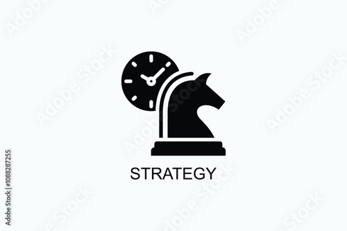 Strategy Vector Icon Or Logo Illustration