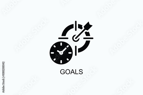 Goals Vector Icon Or Logo Illustration