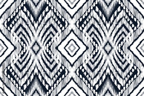 Ikat pattern, Ikat chevron, Paisley pattern, Vector element, Abstract Vector, Batik, fabric embroidery, Ethnic pattern, Ogee, Geometric ethnic, Seamless textile, native american, Background printing.