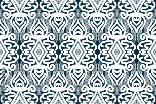 Ikat pattern, Ikat chevron, Paisley pattern, Vector element, Abstract Vector, Batik, fabric embroidery, Ethnic pattern, Ogee, Geometric ethnic, Seamless textile, native american, Background printing.