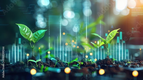 ROI Return on investment business finance concept on screen