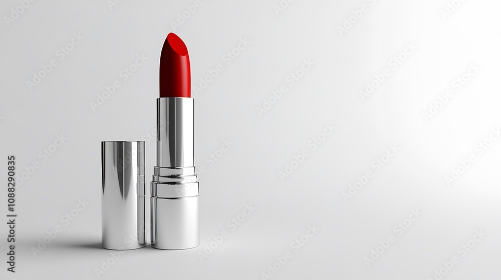 Red Lipstick with Silver Case Red Lipstick with Silver Case
