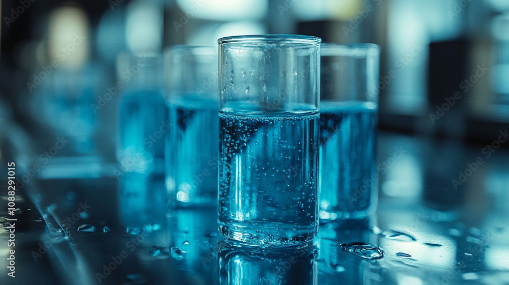 row of test tubes with liquid droplets inside highlighting scientific experimentation, research, and innovation in a laboratory setting row of test tubes with liquid droplets inside highlighting scientific experimentation, research, and innovation in a laboratory setting