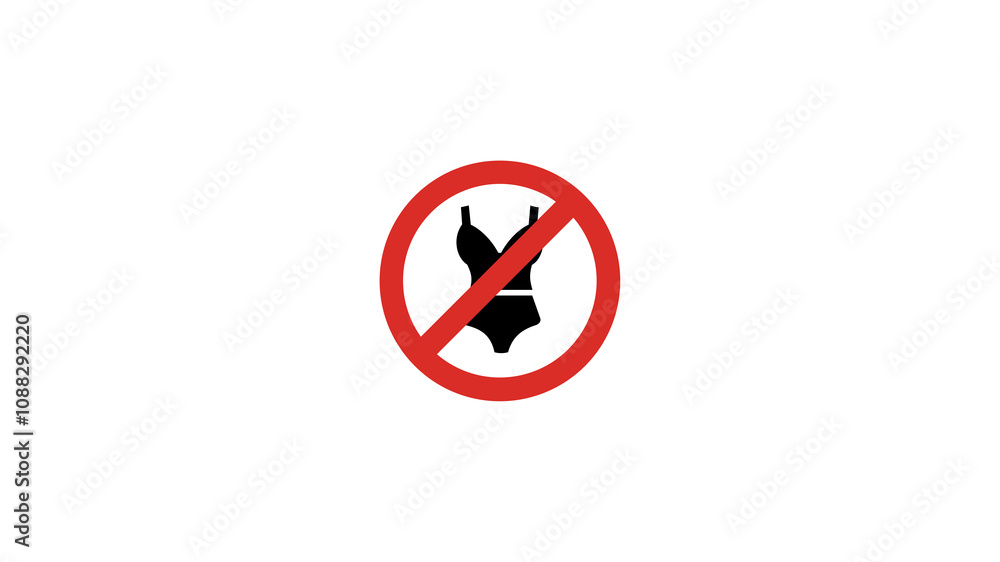 No Swimwear Swimsuit icon No Swimwear Swimsuit icon