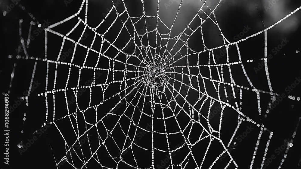 Obraz premium Spiderweb Decoration