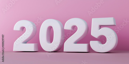 3D white text 