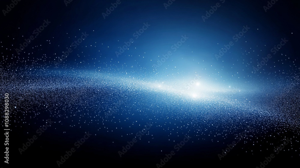 Fototapeta premium Blue White Gradient Abstract Background with Bright Light and Empty Space, Grungy Texture for Adobe Stock Metadata Optimization