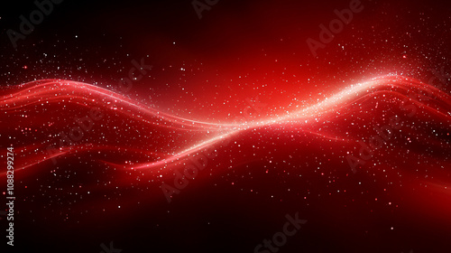 vibrant abstract red background featuring dynamic flowing curves and soft waves, symbolizing energy and passion, with a modern and futuristic feel, perfect for creative and tech-focused themes