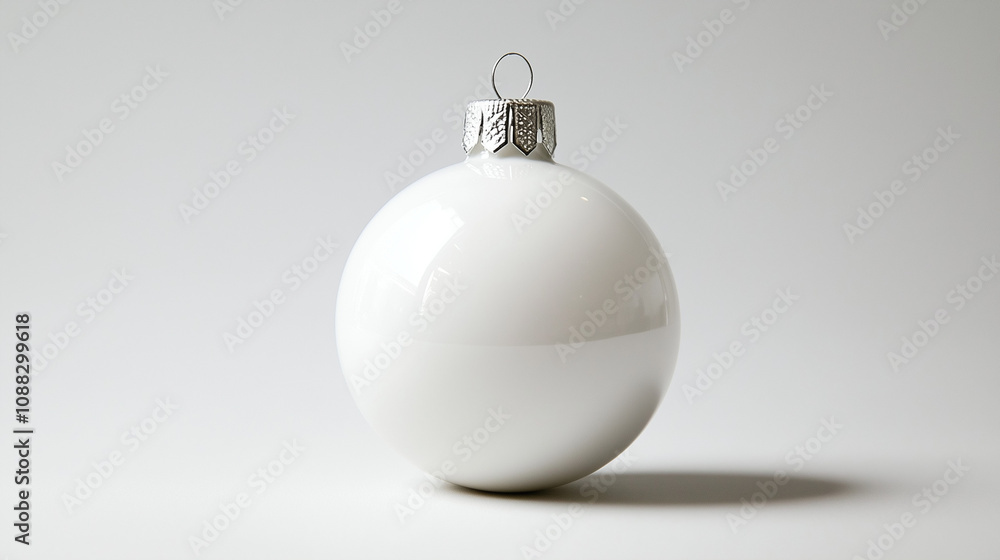 A Christmas ornament floating on a isolated background A Christmas ornament floating on a isolated background