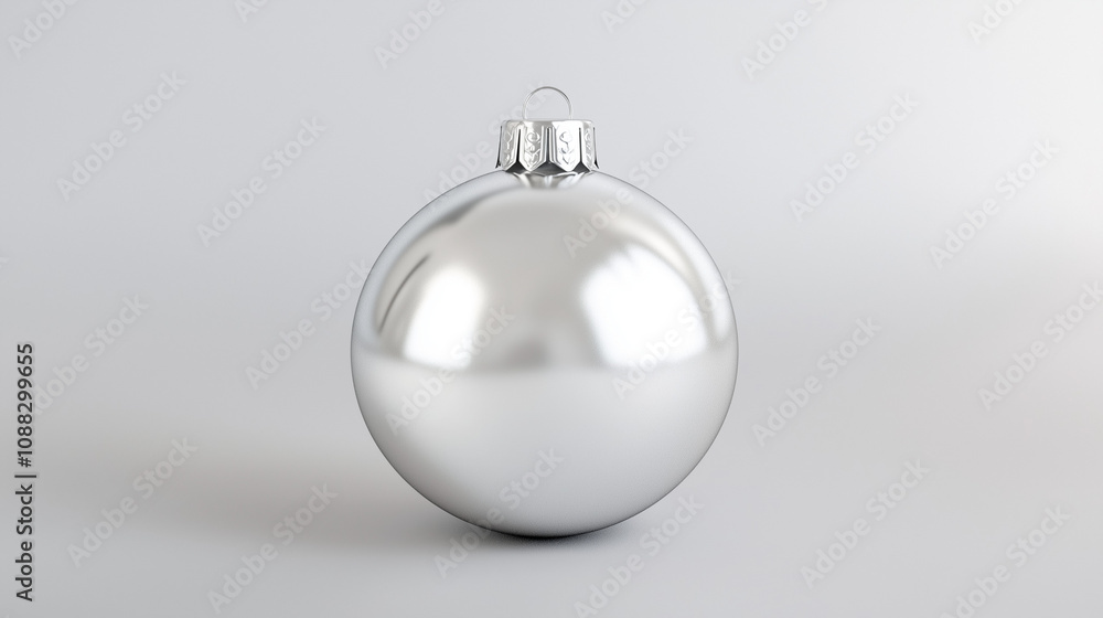 A Christmas ornament floating on a isolated background A Christmas ornament floating on a isolated background