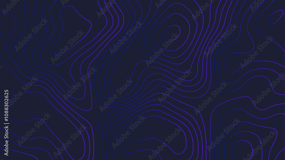 Multi layers blue texture 3D papercut layers in gradient vector banner. Topographic gradient line map. Wave topographic luxury golden lines contour map, Multi layers blue texture 3D papercut layers in gradient vector banner. Topographic gradient line map. Wave topographic luxury golden lines contour map,