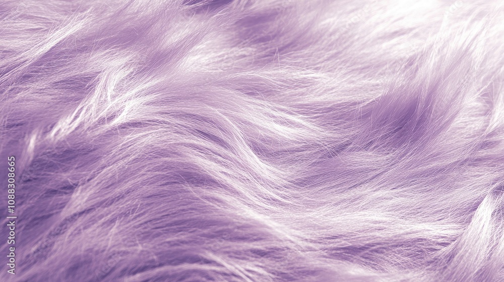 Obraz premium Soft, wavy texture of purple fur, creating a cozy and inviting visual effect.