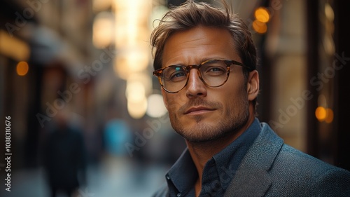 Portrait of successful senior businessman consultant looking at camera and smiling inside modern office building. Close up businessman.