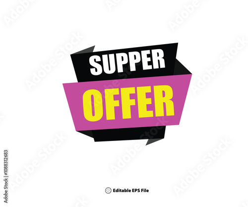 Web supper offer Special offer symbol
