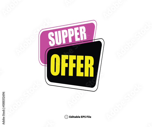 Web supper offer Special offer symbol
