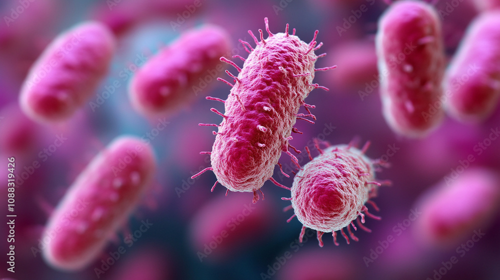 close-up microscopic view showcasing vibrant probiotics bacteria, illustrating the significance of beneficial microorganisms for human health, gut flora, digestion, and immune system support close-up microscopic view showcasing vibrant probiotics bacteria, illustrating the significance of beneficial microorganisms for human health, gut flora, digestion, and immune system support